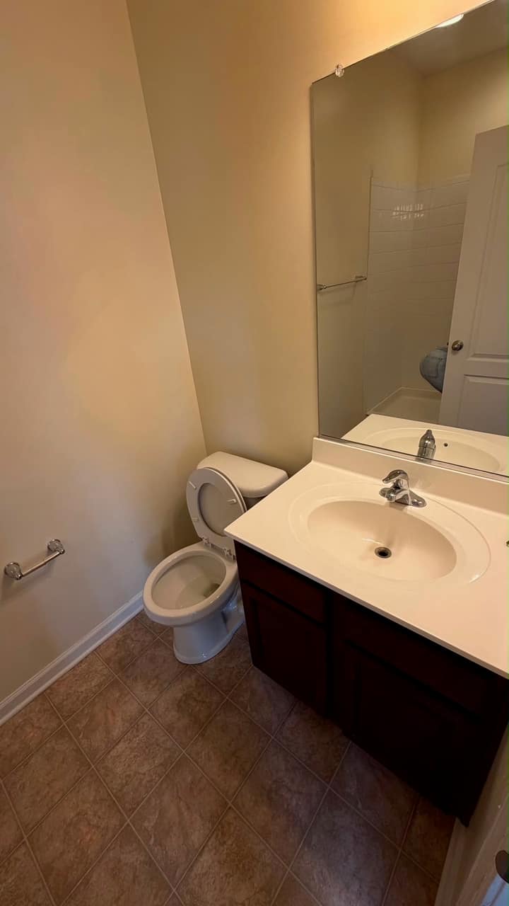 Sparkling clean bathroom after professional cleaning